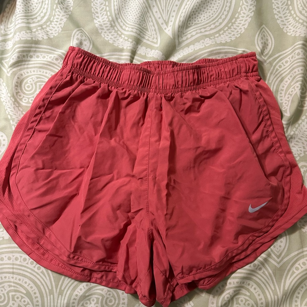 Nike Pink Athletic Shorts Lightweight Elastic Waist